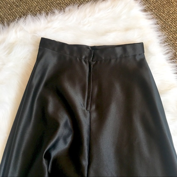 VTG Tadashi Collection Long Satin A-Line Skirt - Picture 5 of 5